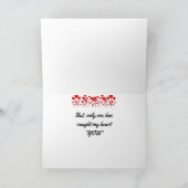 CARTE UNE SEULE PERSONNE A ATTRAPÉ MON "CŒUR" VOUS !!! (Intérieur)