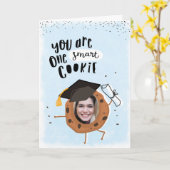Carte Une Smart Cookie Funny Photo Graduation Card (Fleur jaune)