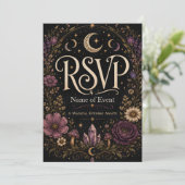 Carte « Une soirée magique vous attend » RSVP (Debout devant)