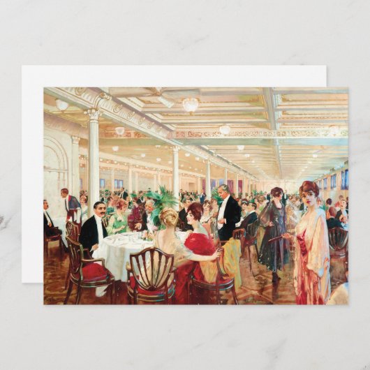 Carte Une soirée | Victor Gabriel Gilbert (Devant / Derrière)