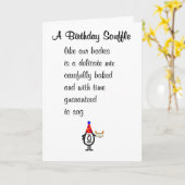 Carte Une Souffle Anniversaire Un Poème Anniversaire Drô (Fleur jaune)