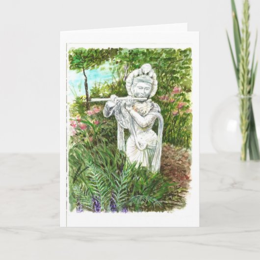 Carte Une statue de Madame avec une cannelure (Devant)