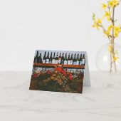 Carte Une table de Noël (Fleur jaune)