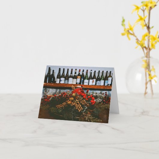 Carte Une table de Noël (Fleur jaune)