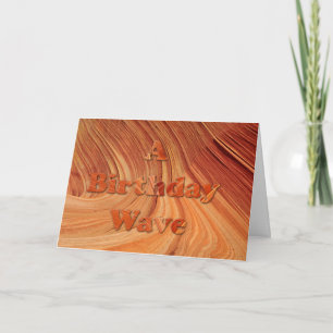 Carte Une vague d'anniversaire