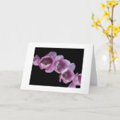 Carte "Une vague des tulipes pourpres " (Fleur jaune)