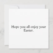 Carte Une Variété D'Oeufs De Pâques Colorés (Dos)