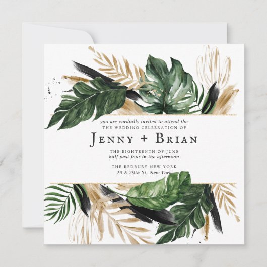 Carte Une verdure estivale glamour | Boho Botanical Mari (Devant)