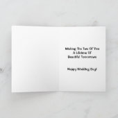 Carte Une vie de beaux demains épousant Congrats (Intérieur)