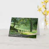 Carte Une vieille bénédiction irlandaise.-Paysage vert (Fleur jaune)