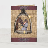 CARTE UNE VUE À TRAVERS LES ÉTRIERS (Devant)