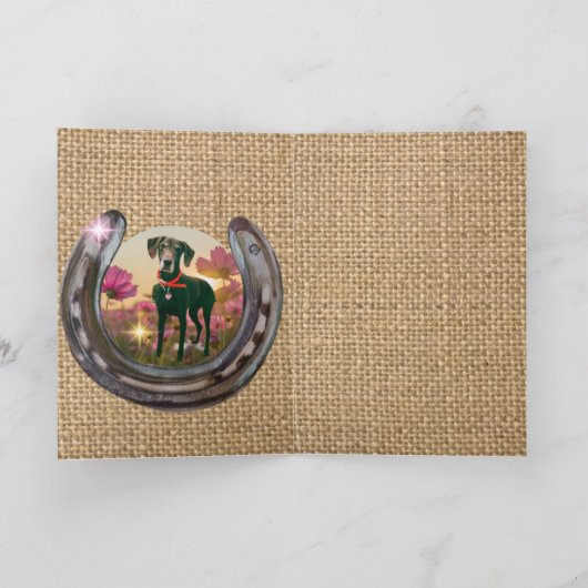 CARTE UNE VUE À TRAVERS LES ÉTRIERS (Intérieur)