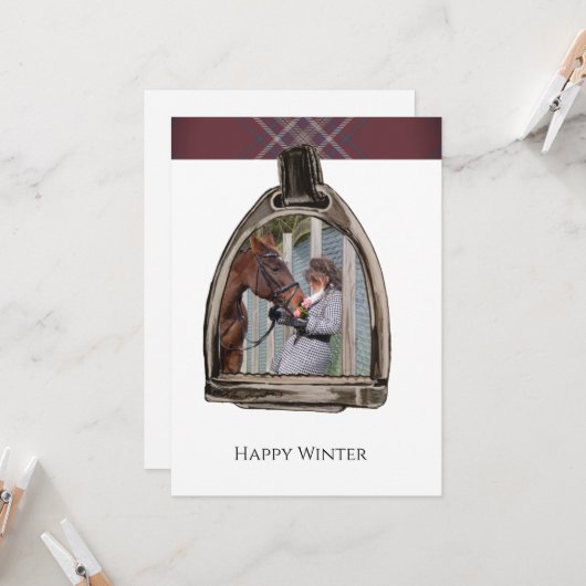 Carte une vue à travers l'étrier (Devant/Arrière en situation)