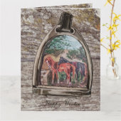 Carte une vue à travers un étrier  (Fleur jaune)