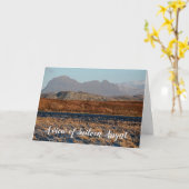 Carte Une vue de Suilven, Assynt, personnalisée (Fleur jaune)