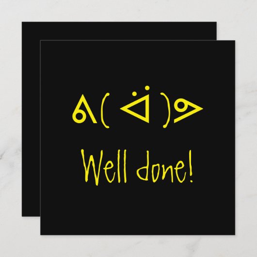 Carte Unicode "bien faite". (Devant / Derrière)