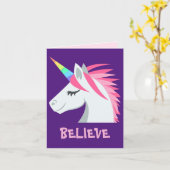 CARTE UNICORN (Fleur jaune)