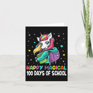 Carte Unicorn 100 Jours Happy Magical 100 Jours D'École