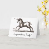 Carte Unicorn Classic Running Magic Woodland Créature (Fleur jaune)