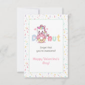 Carte Unicorn Donut Valentine's Day (Devant)