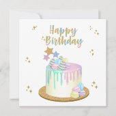 Carte Unicorn Joyeux anniversaire (Devant)