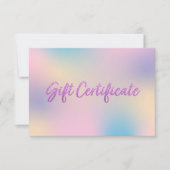 Carte Unicorn Mix Faux Purple Parties scintillant Certif (Devant)