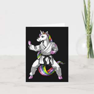 Carte Unicorn Ninja Karate Martial Art Kickboxo Taekwo