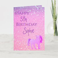 Unicorn Parties scintillant rose pourpre mignon fi