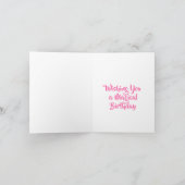 Carte Unicorn Rainbow Flamant rose Girls 5th Birthday Ca (Intérieur)
