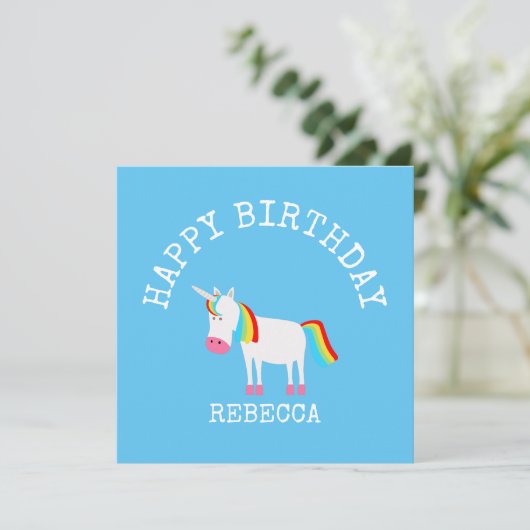 Carte Unicorne (Debout devant)