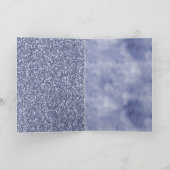 Carte Unicorne à Parties scintillant violette (Intérieur)