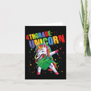 Carte Unicorne de 4e année filles garçons enfants mignon