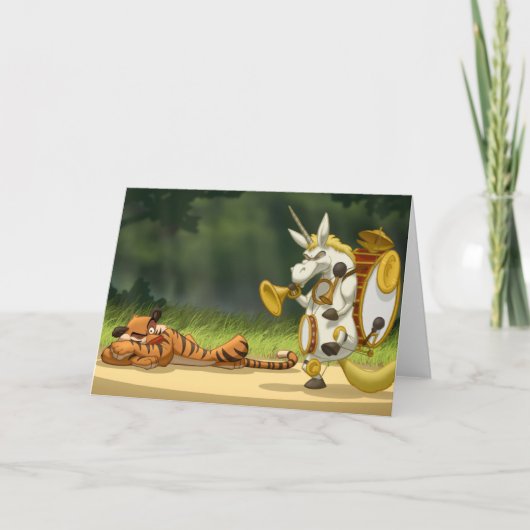 Carte Unicorne dernière (vide à l'intérieur) (Devant)