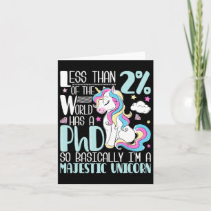 Carte Unicorne - Doctorat Doctorat Docteur Doctorat