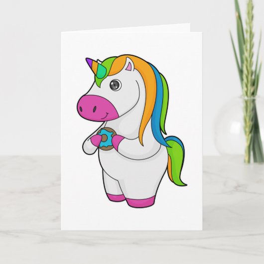 Carte Unicorne Donut (Devant)