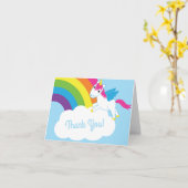 Carte Unicorne fête d'anniversaire (Fleur jaune)