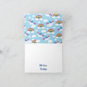 Carte Unicorne fête d'anniversaire (Intérieur)