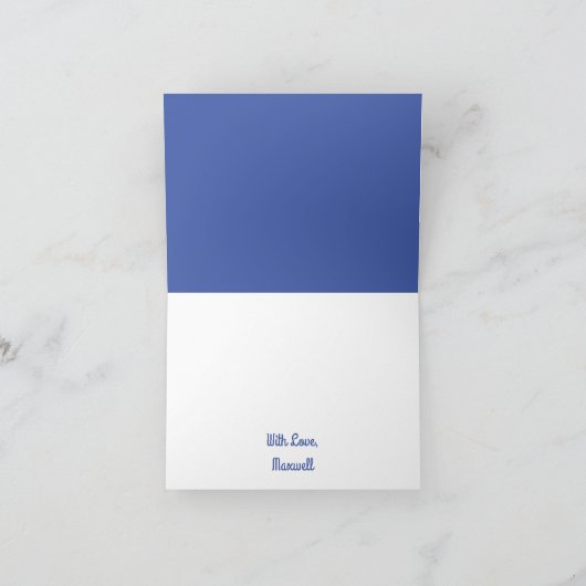 Carte Unicorne fête d'anniversaire (Intérieur)