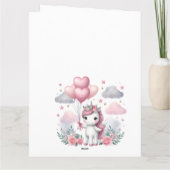 Carte Unicorne rose (Dos)