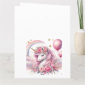 Carte Unicorne rose (Dos)