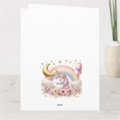 Carte Unicorne rose (Dos)