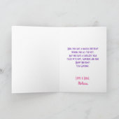 Carte Unicorne tendance avec Fleurs Papillons & Confetti (Intérieur)