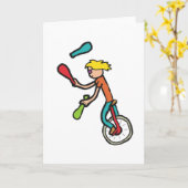 Carte Unicycle (Fleur jaune)