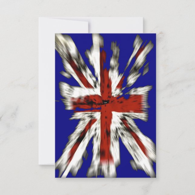 Carte Union Jack britannique en détresse (Devant)