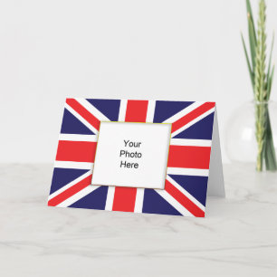 Carte Union Jack Photo Anniversaire