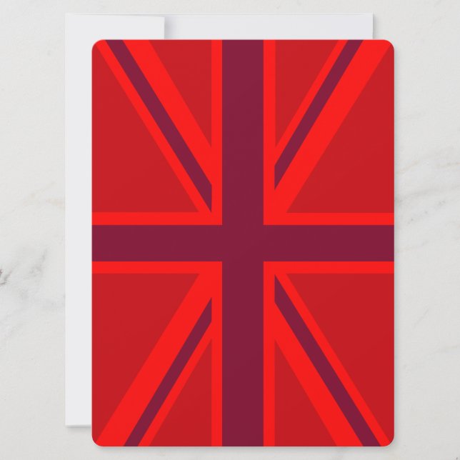 Carte Union Jack rouge (Devant)