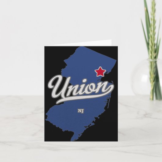 Carte Union New Jersey Nj Map (Devant)