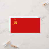 Carte Union soviétique (URSS) (marteau communiste et fau (Devant/Arrière en situation)