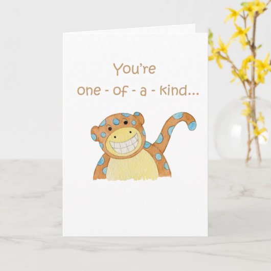 Carte unique (Fleur jaune)