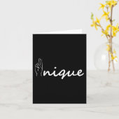 Carte Unique ASL Alphabet American Sing Language ASL Tea (Fleur jaune)